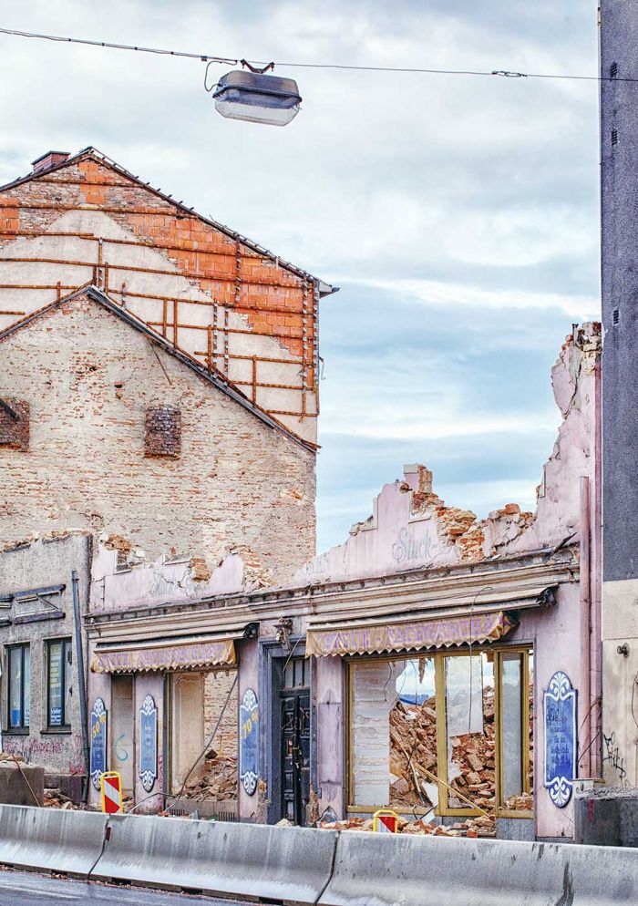 Wildbergstrasse Linz abstrakte Fotografie fotografiert von Mick Morley